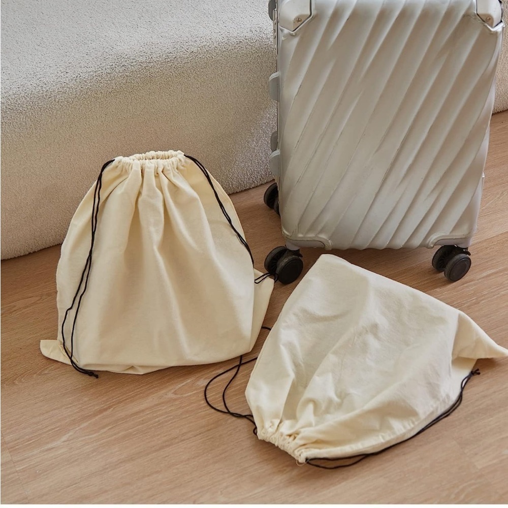 2 Pack Dust Cover Bags Drawstring Storage Pouches 2 Sizes - Picture 4 of 6